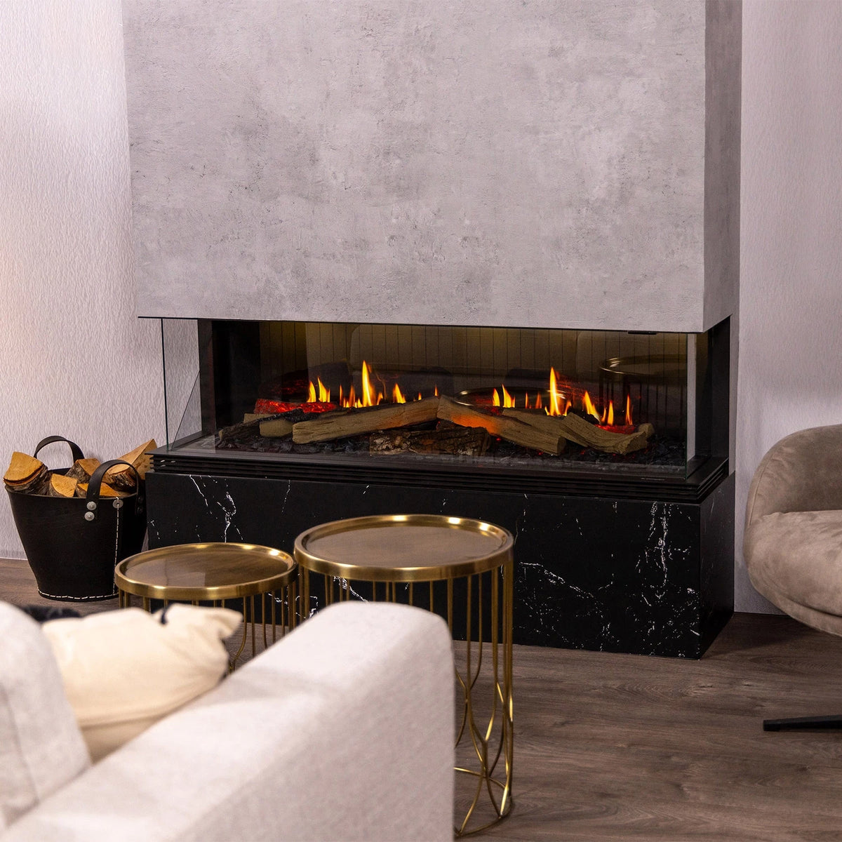 electric panorama fireplace