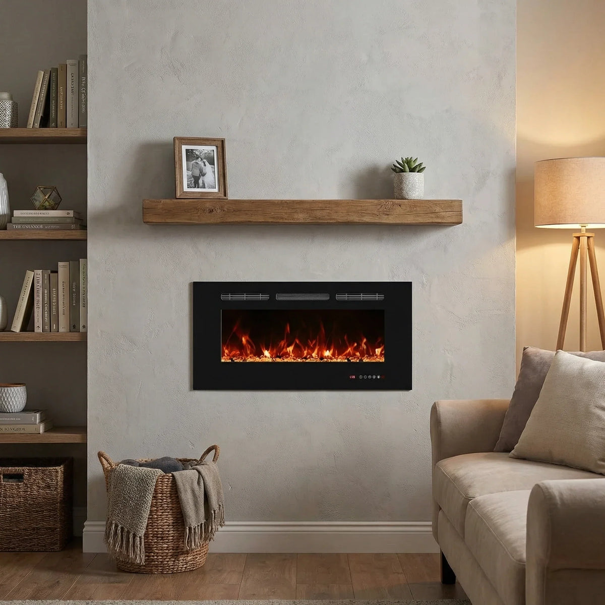 Horizontal Electric Fireplace