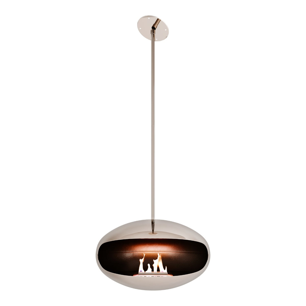 Cocoon Aeris - Polished Steel with Steel Pole