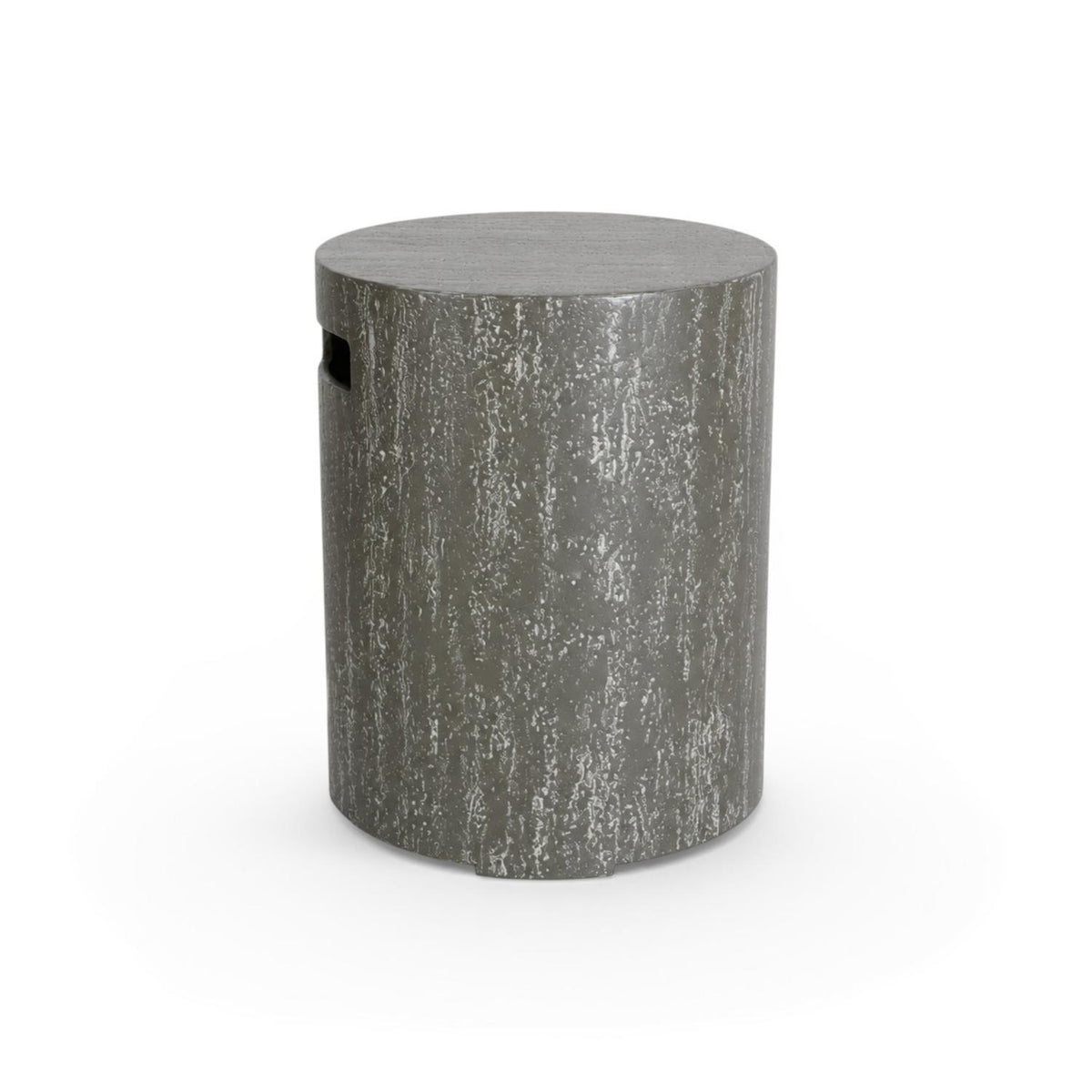 Enclosure Round Dark Travertine – Gas Bottle Cover
