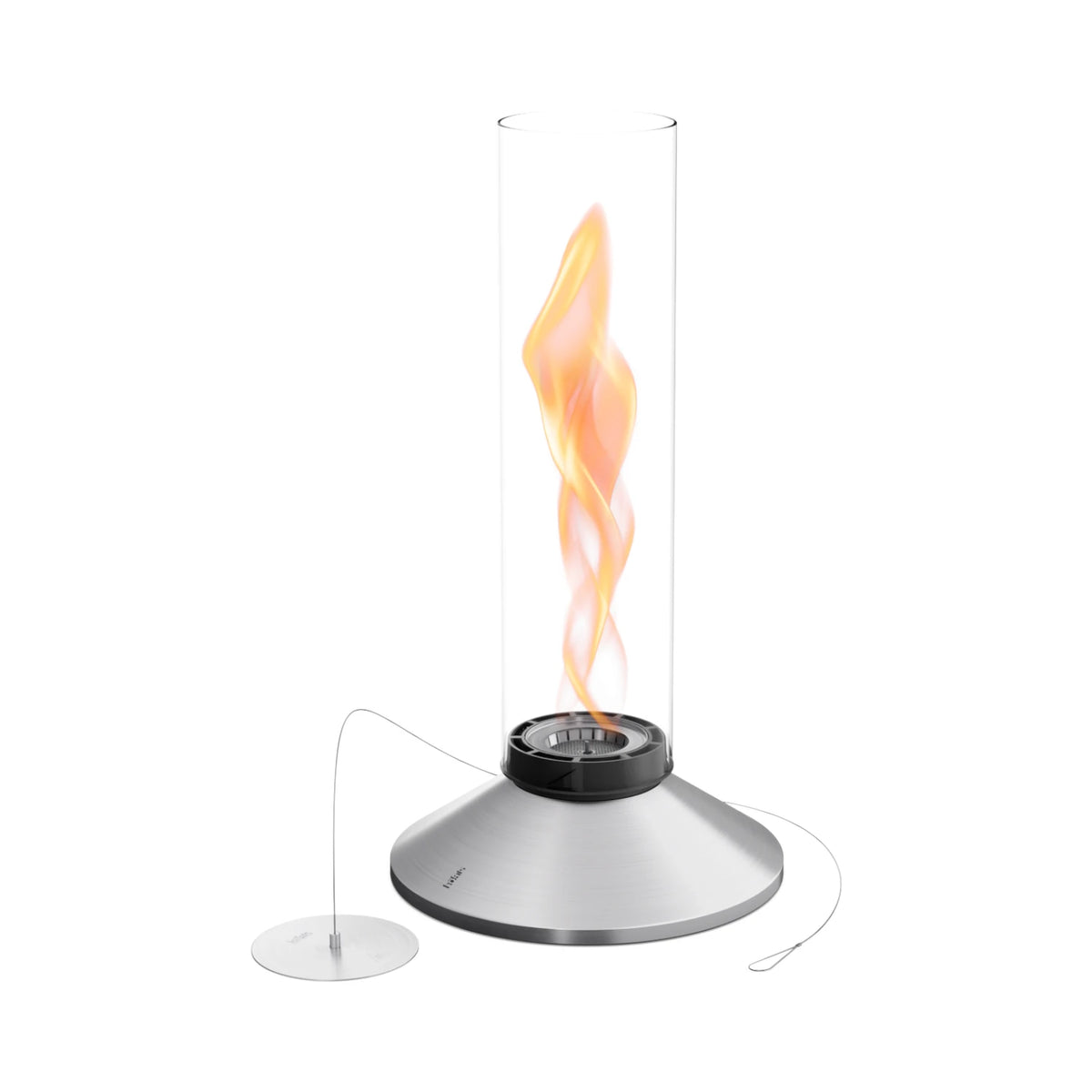 SPIN X 900 Tabletop Fireplace - Silver