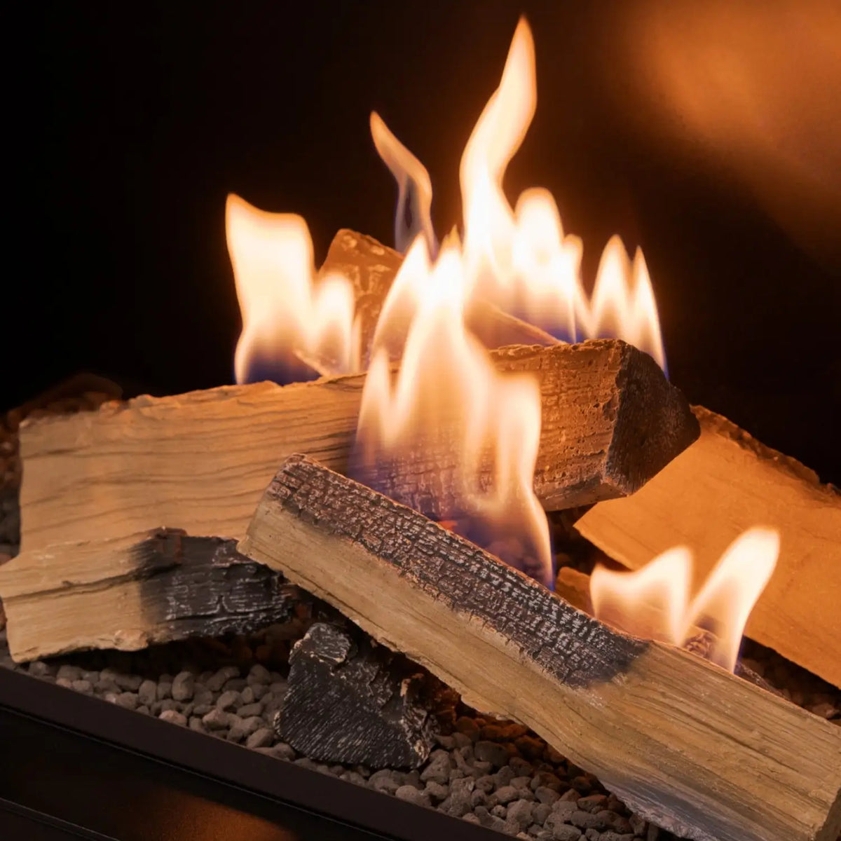 Flogs Box 800 Right Corner (In-Room Vent) - Bioethanol Fireplace