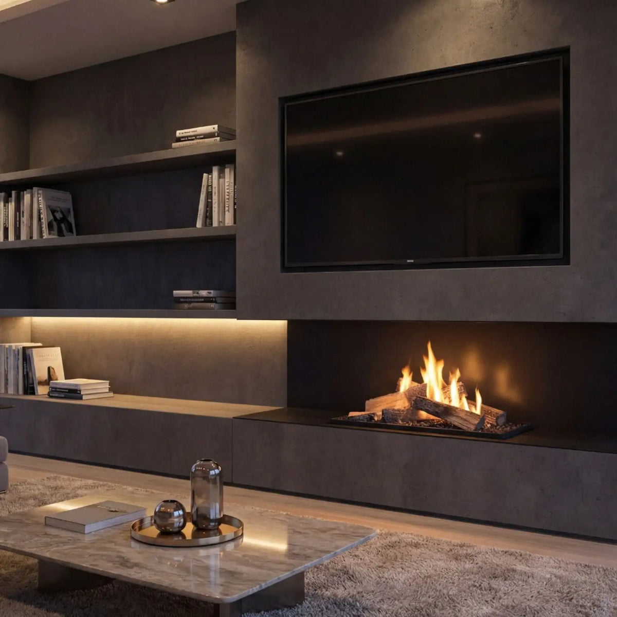 Planika FLA4 990+ Flogs: Remote Controlled Bioethanol Burner with Realistic Log Flames