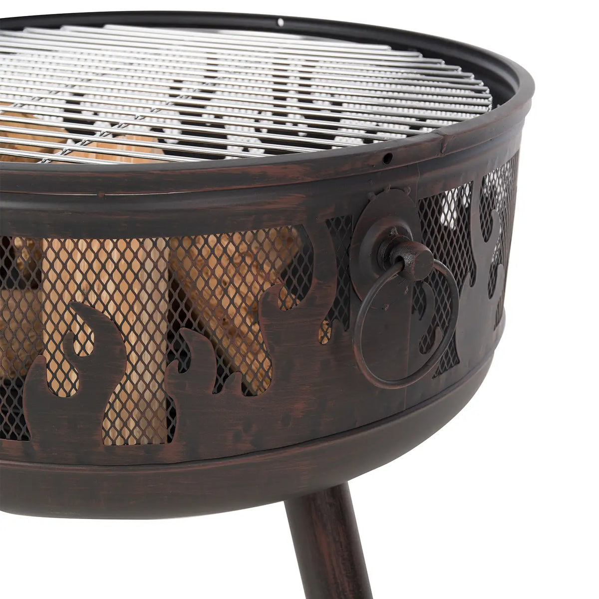 Firepit with Grill and Mesh