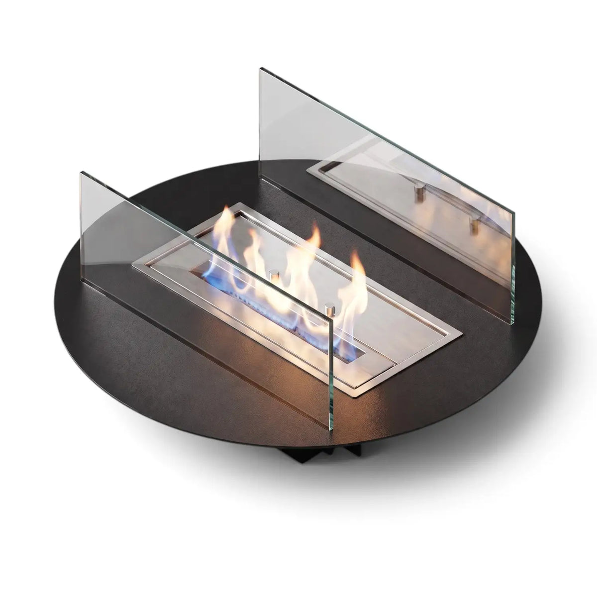 Bioethanol Burner Assembly 497 - Outdoor burner with glass and profile