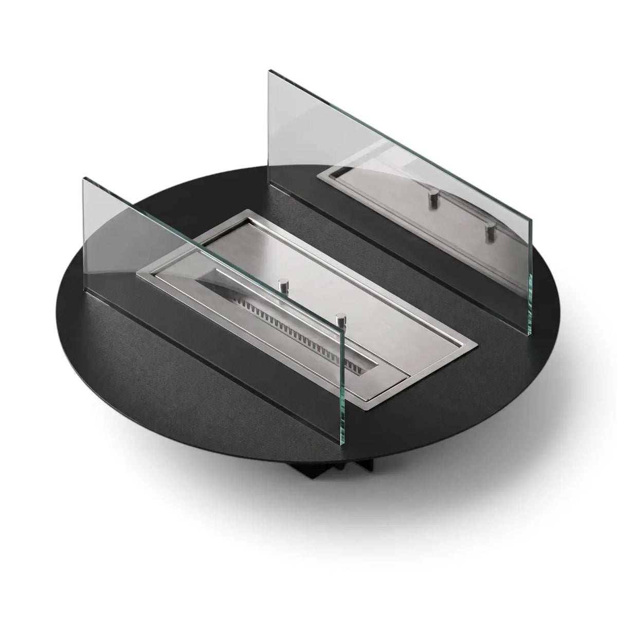 Bioethanol Burner Assembly 497 - Outdoor burner with glass and profile