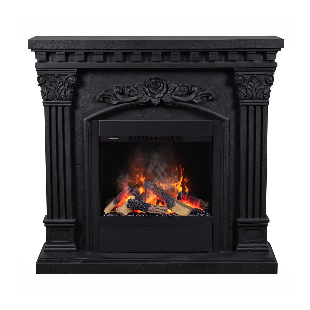 Freyr - Water Vapour Fireplace in Polystone - Black