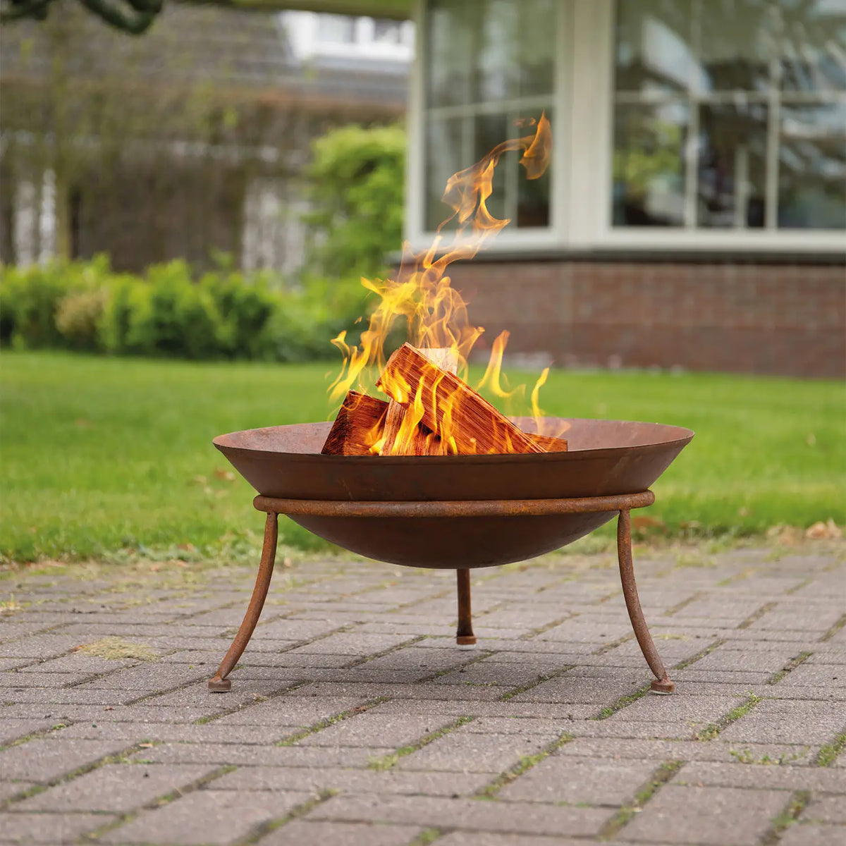 Tulsa Corten Steel Firepit - RedFire