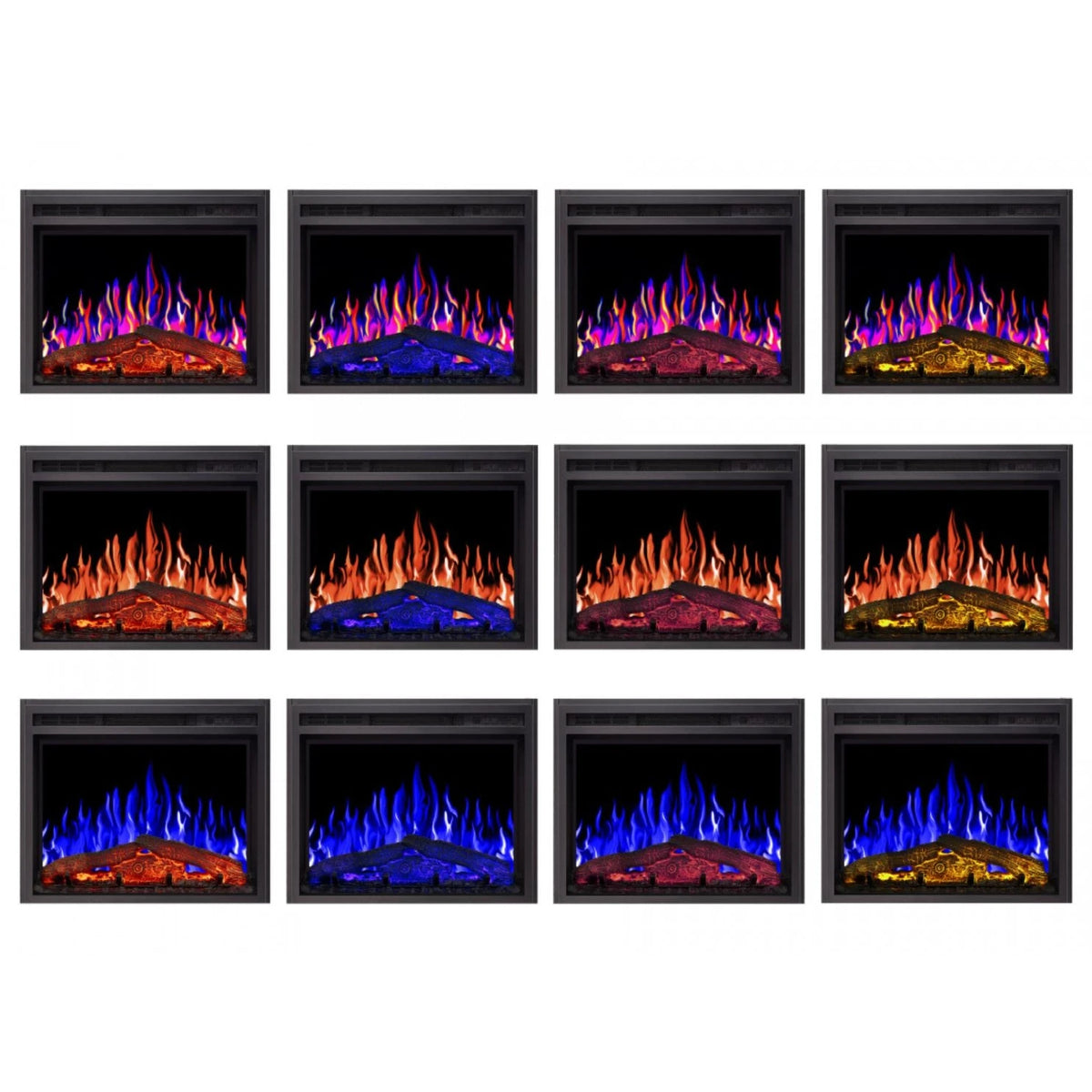 AF24 Electric Fireplace Insert - Multicolour