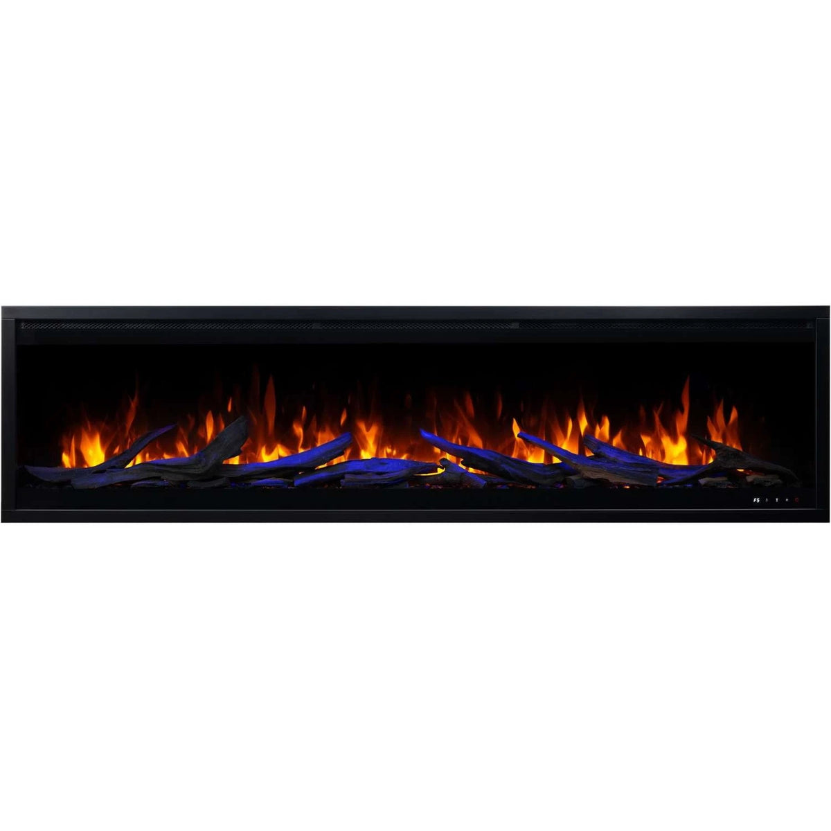 Royal Pro Wall-Mounted Electric Fireplace - Black - 180 cm