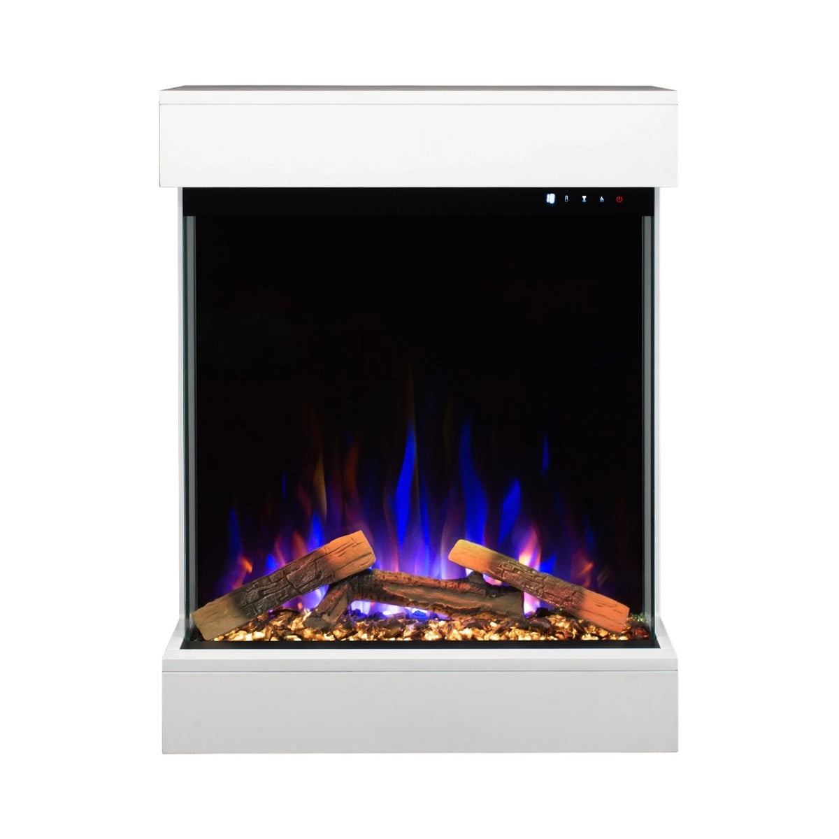 Dame Electric Fireplace - White