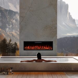 Elite 183 cm Built-In Electric Fireplace