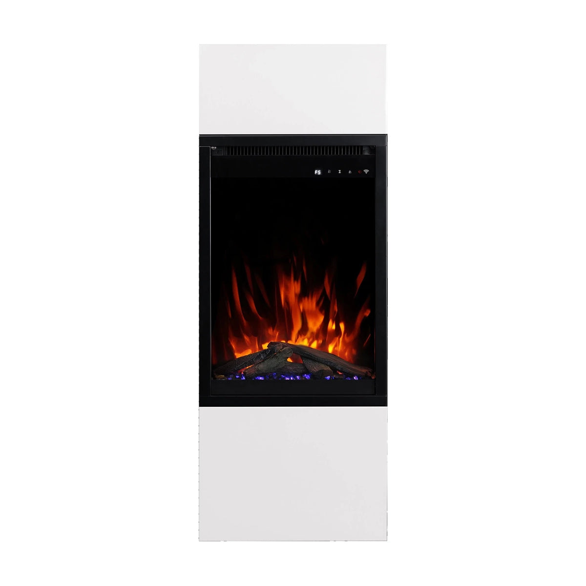Milos 40 White – Freestanding Electric Fireplace