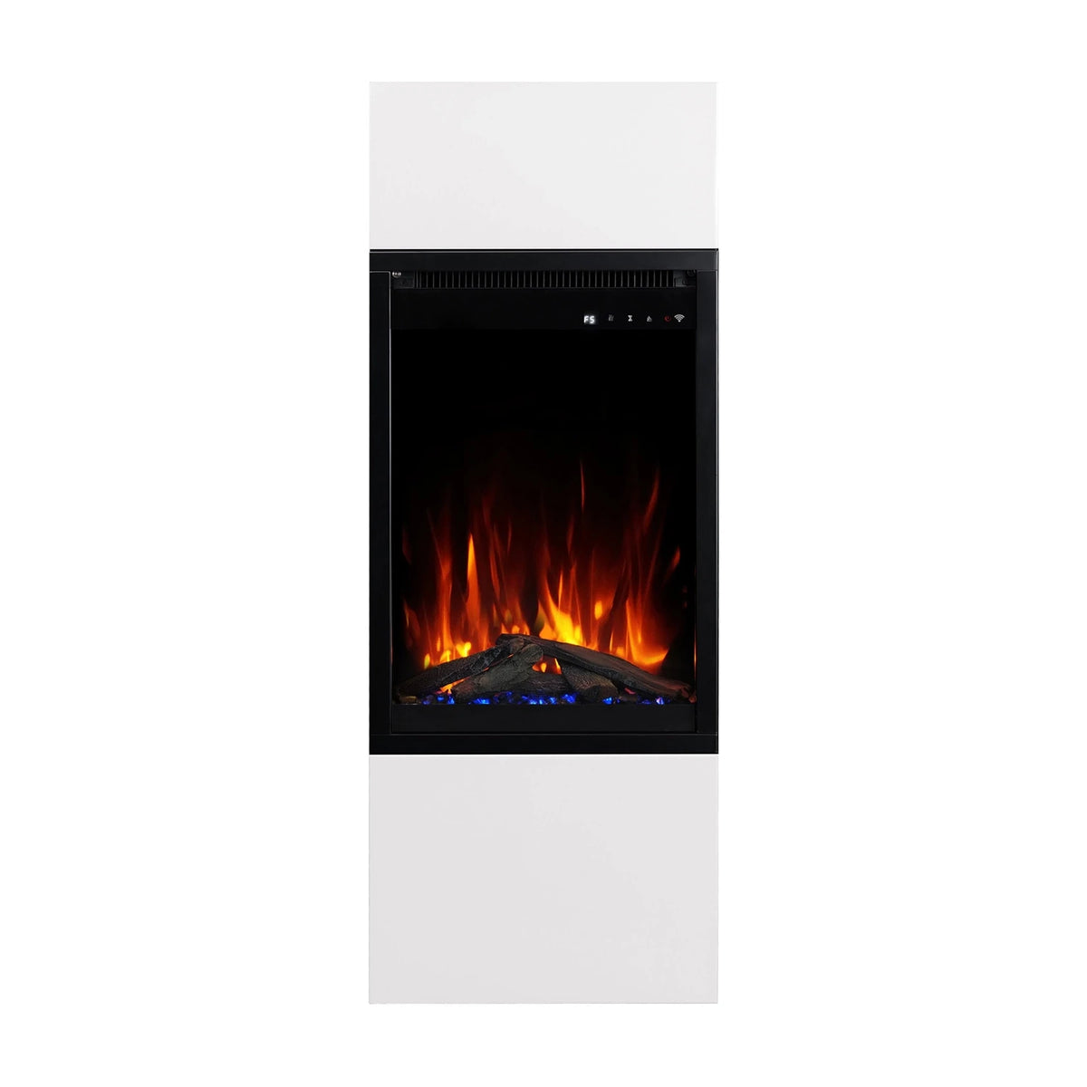 Milos 40 White – Freestanding Electric Fireplace