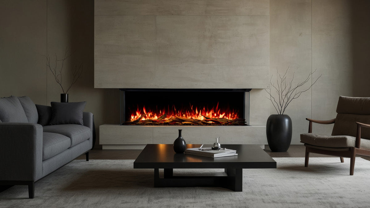 Superb 3D 120 cm Built-In Electric Fireplace