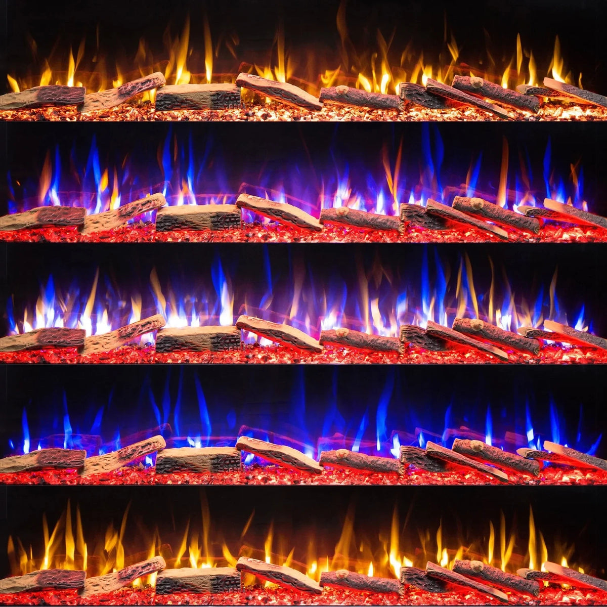 Unique 127cm - Three-sided Electric Fireplace