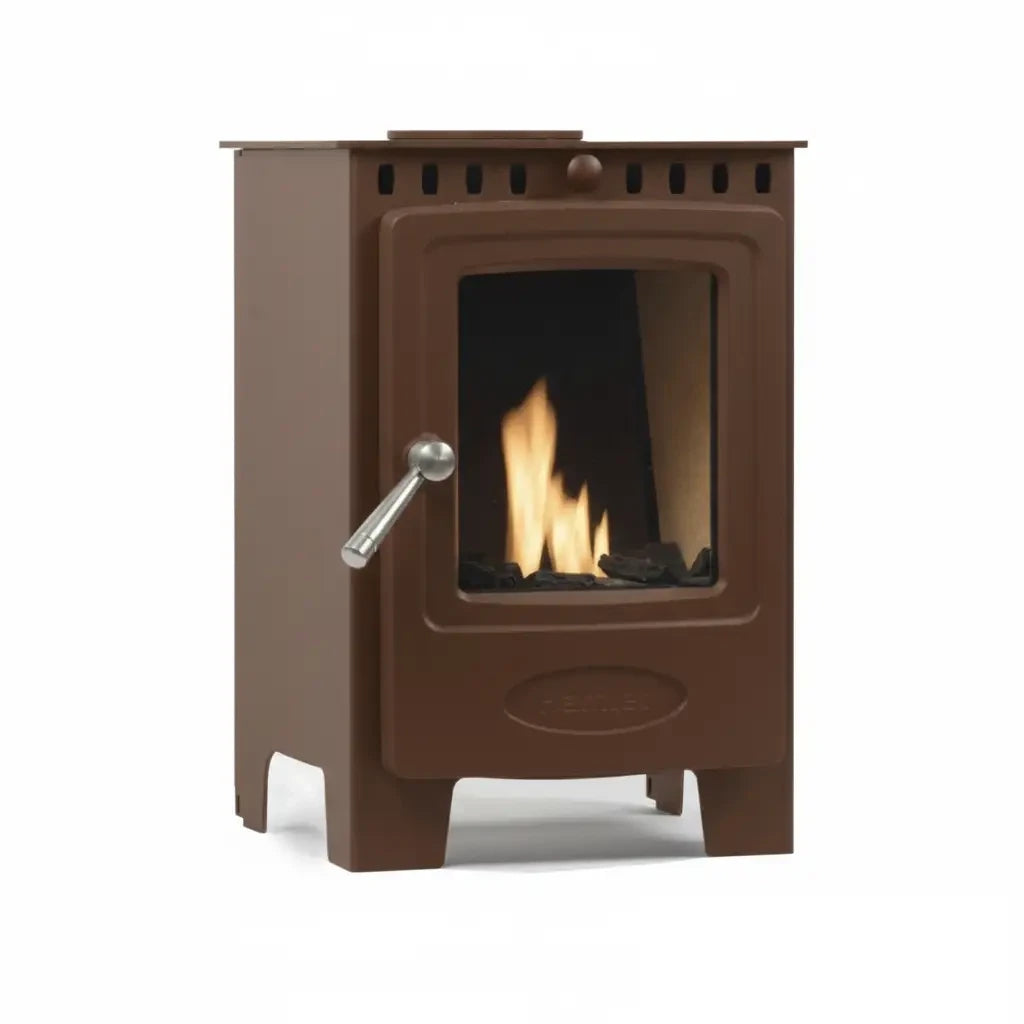 Arada Solution 4 Bioethanol Freestanding Bioethanol Stove in Chestnut Brown