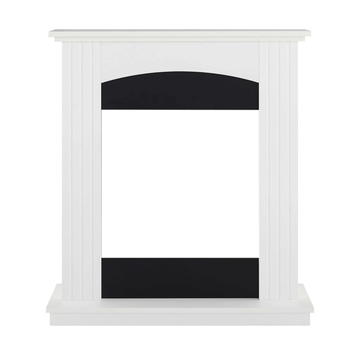 White ArtiFlame Collins fireplace mantel frame only, MDF surround