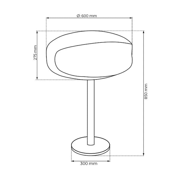 Oxide UFO-60 Freestanding Bio Fireplace
