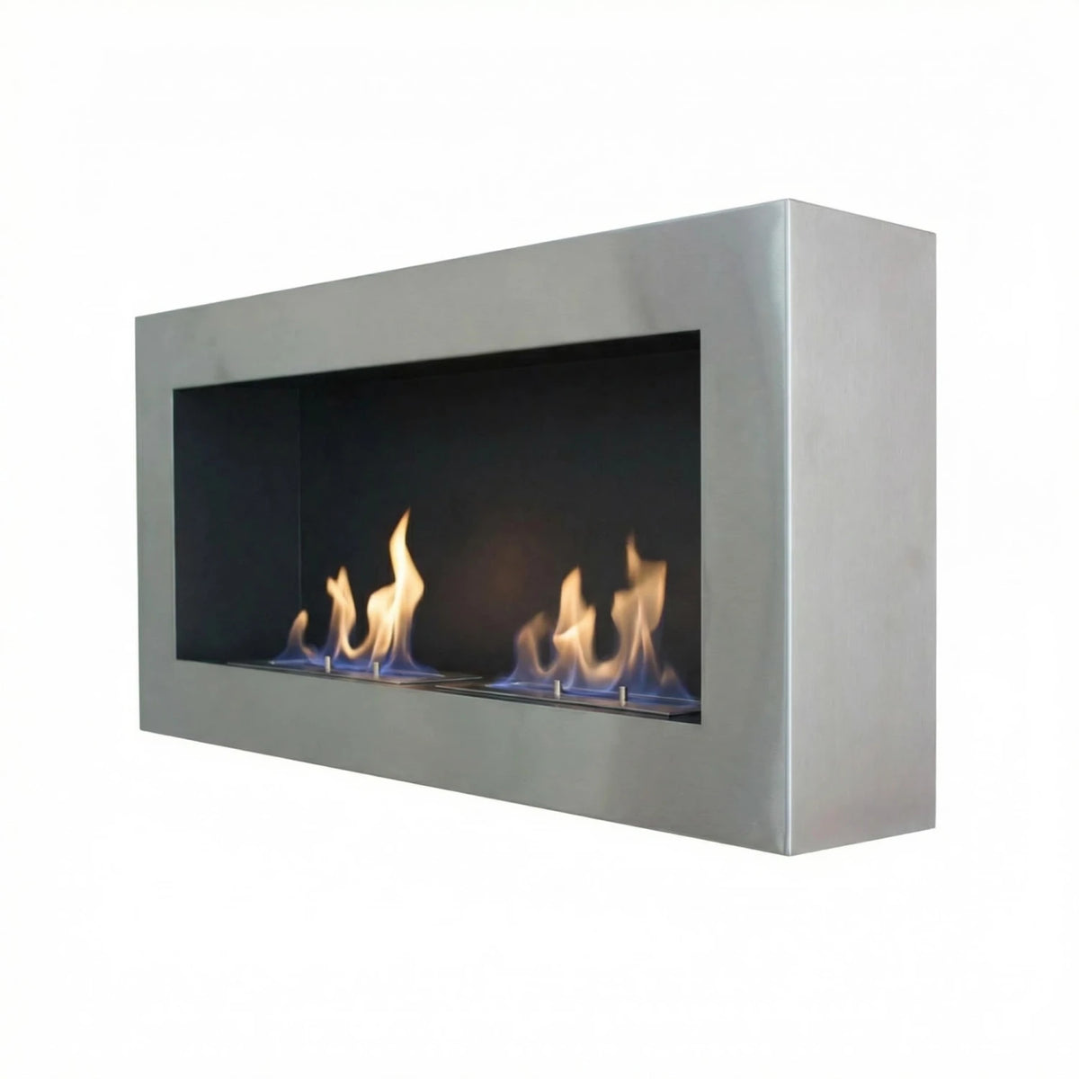 Large Steel Wall Mounted Bioethanol Fireplace