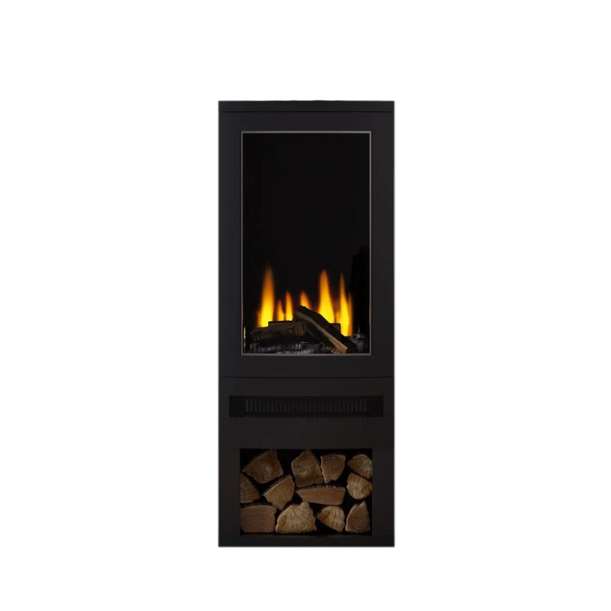 British Fires Bramshaw - Freestanding Electric Fireplace with Log Storage