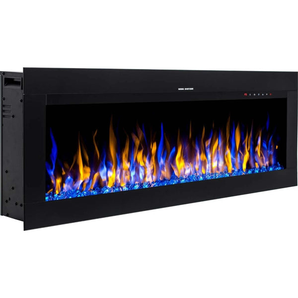Aflamo Diamond 165 cm black wall-mounted electric fireplace