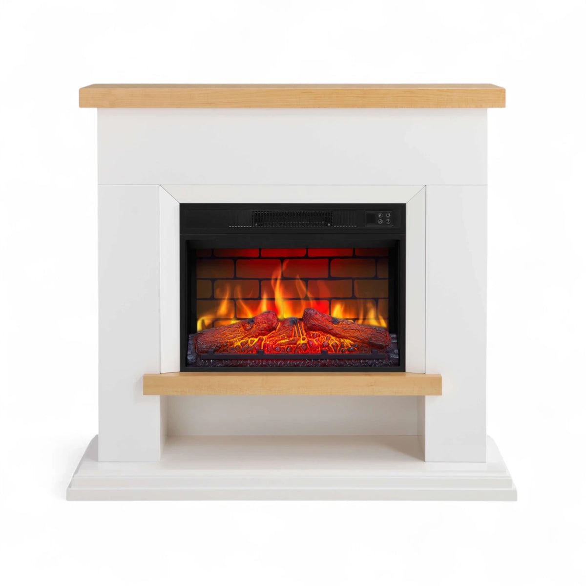 Shelford Freestanding Electric Fireplace - White