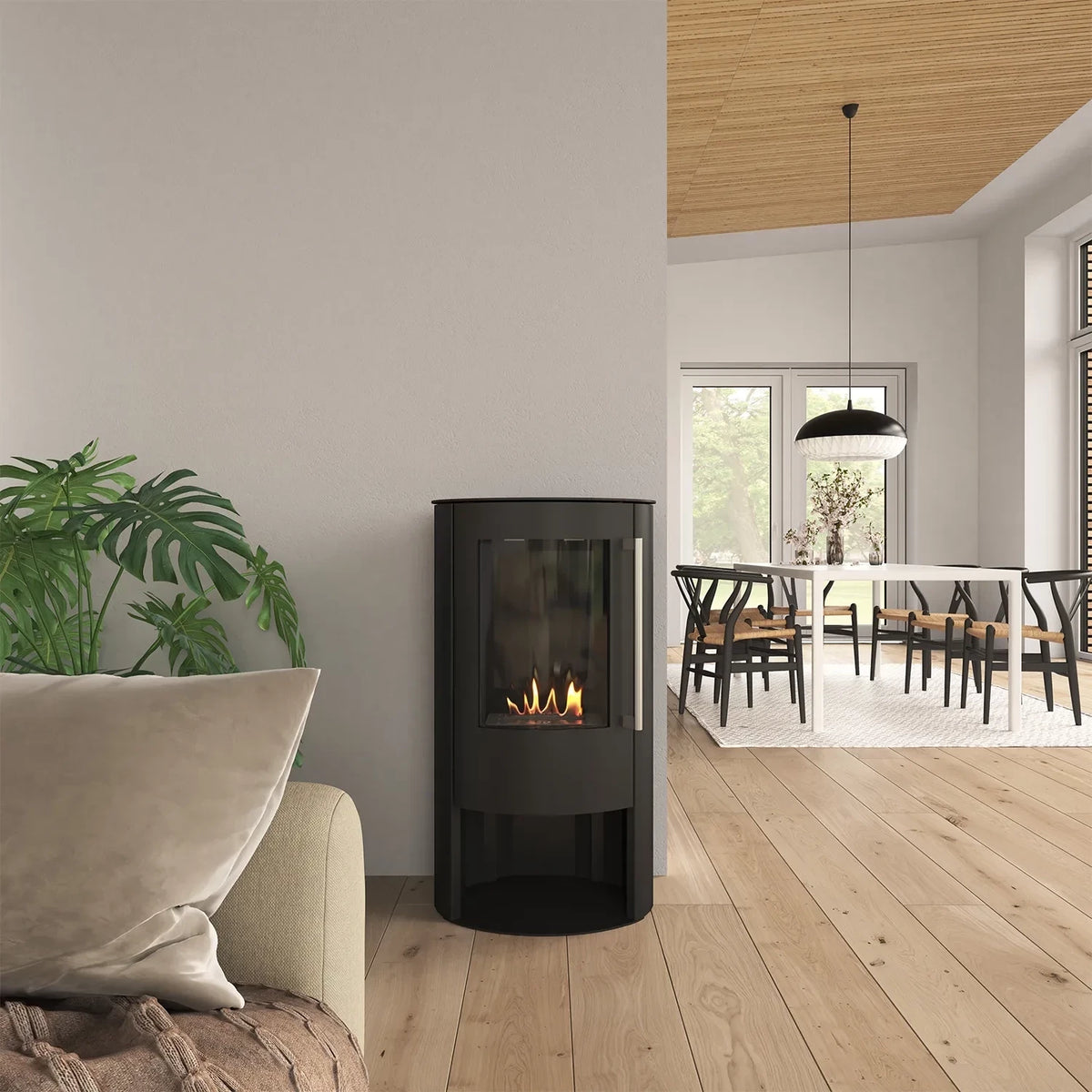 bioethanol stove closed glass