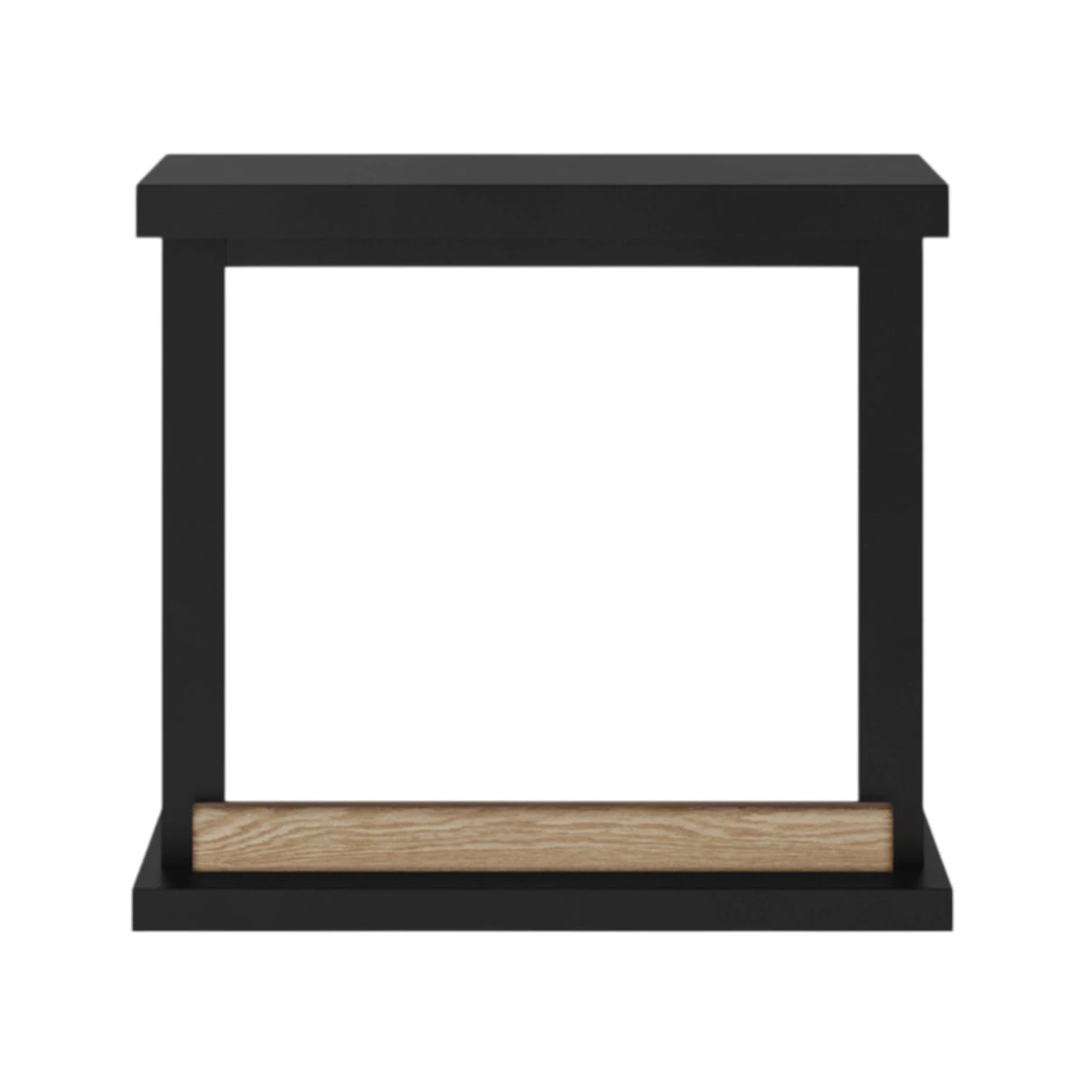 Hagen Black Fireplace Frame - Mantel fireplace without frame from TAGU