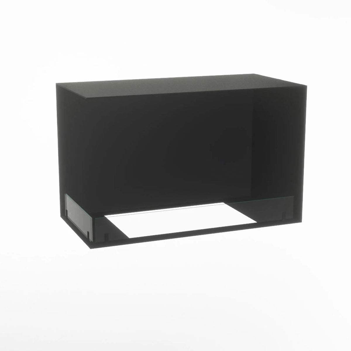 Foco Myst Corner Left 800 hybrid fireplace, alternative angle, product image