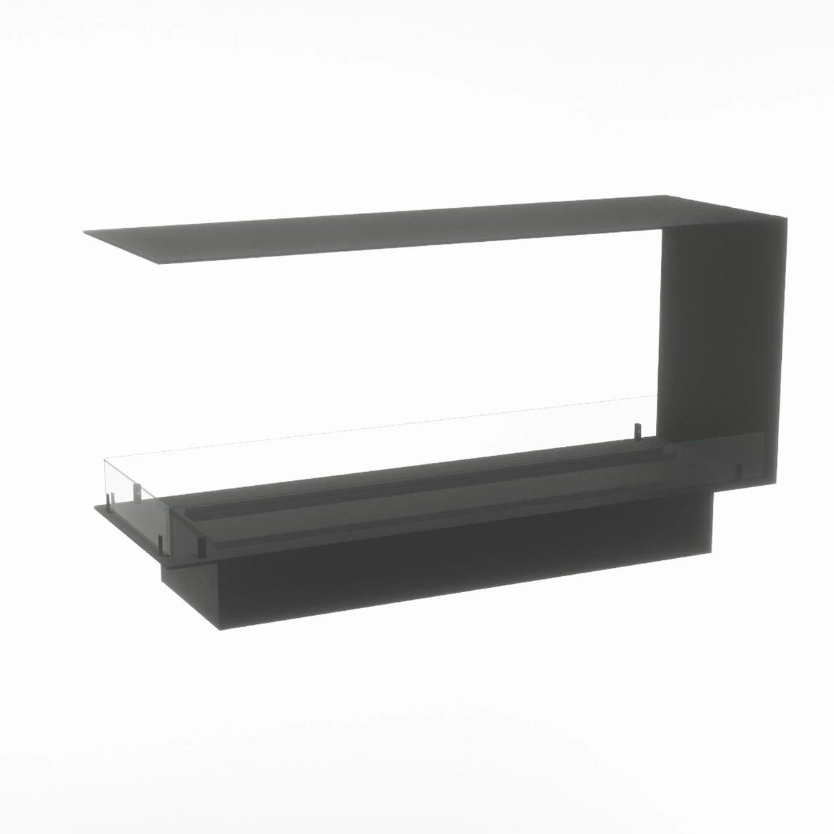 Foco Myst Room Divider 1200 water vapour fireplace, unlit studio shot