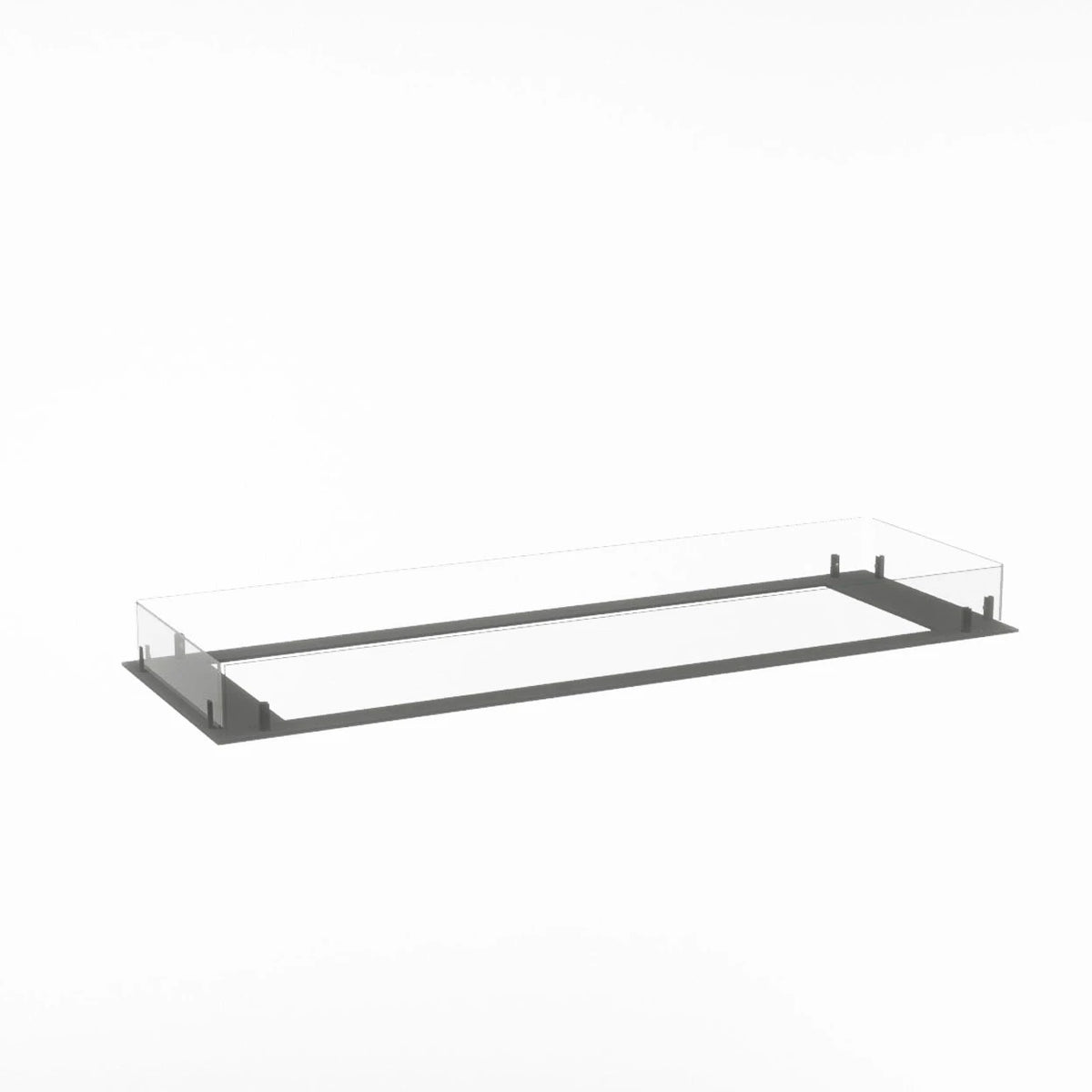 Foco Myst Free 1200 water vapour fireplace, unlit studio shot, alternative angle