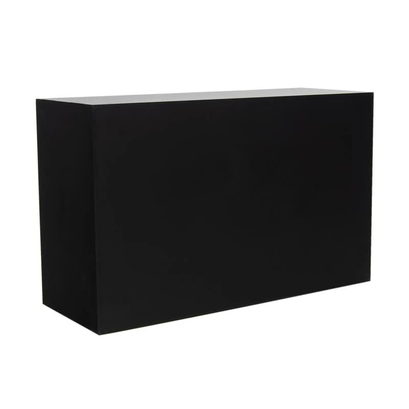 Foco One 800 Medium built-in bioethanol fireplace, rear/closed side, unlit, white background studio shot