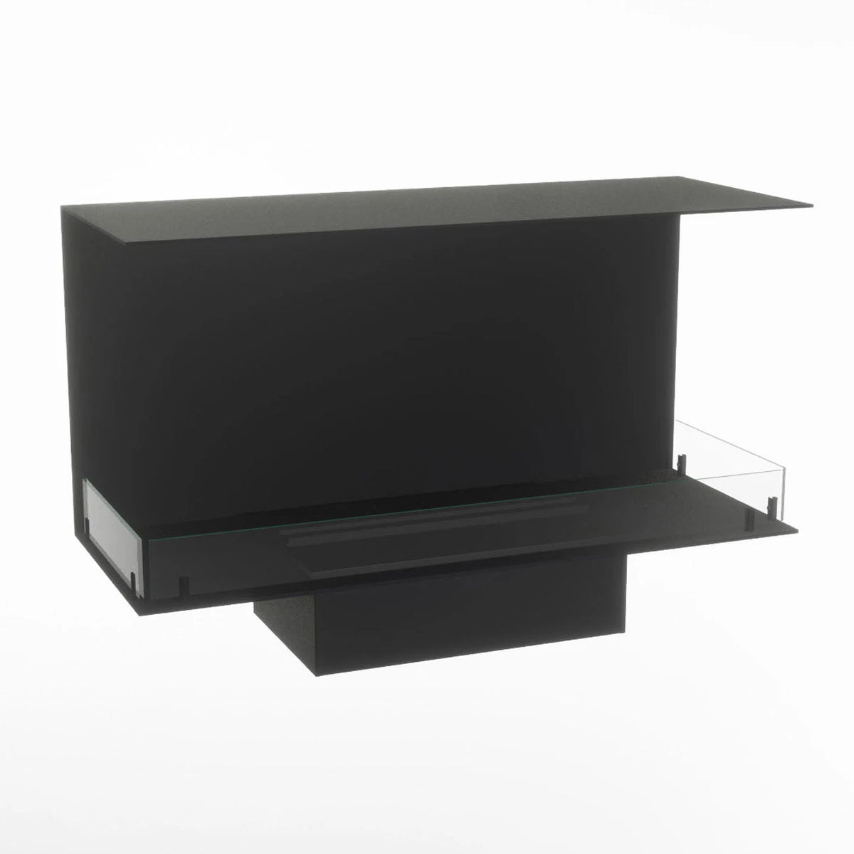 Foco Myst Three 1000 three-sided hybrid fireplace, product image