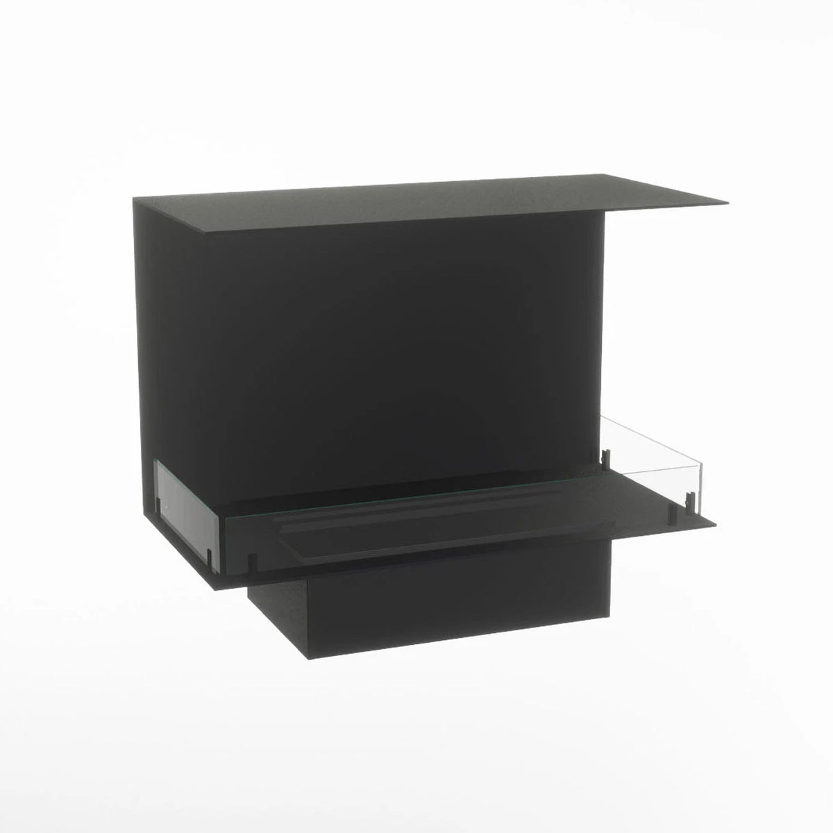 Foco Myst Three 800 three-sided hybrid fireplace, product image