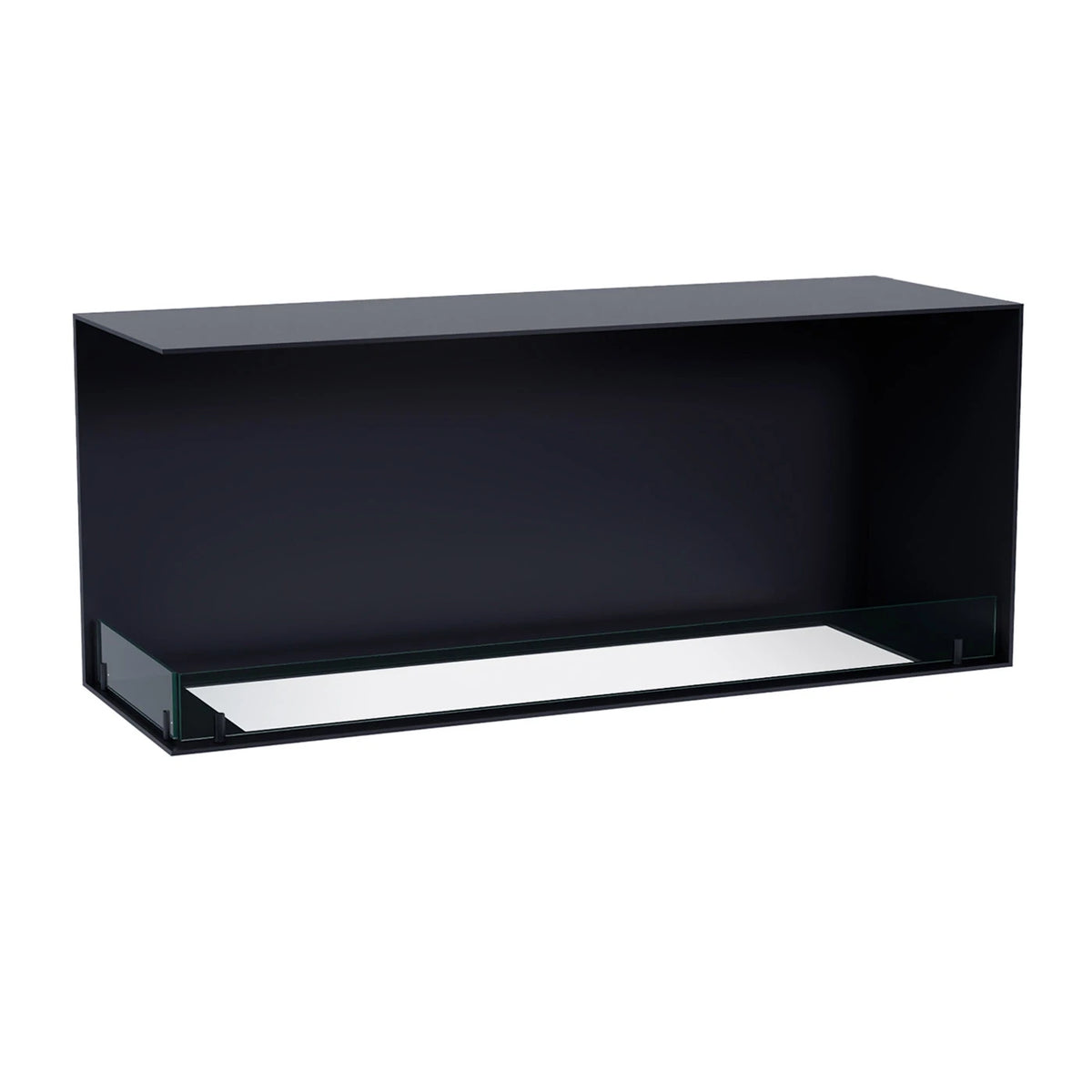 Foco Corner Left 1200 - empty built-in corner frame, no burner tray fitted