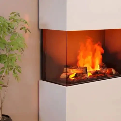 Glow Fire Glass Panel for Water Vapor Fireplaces