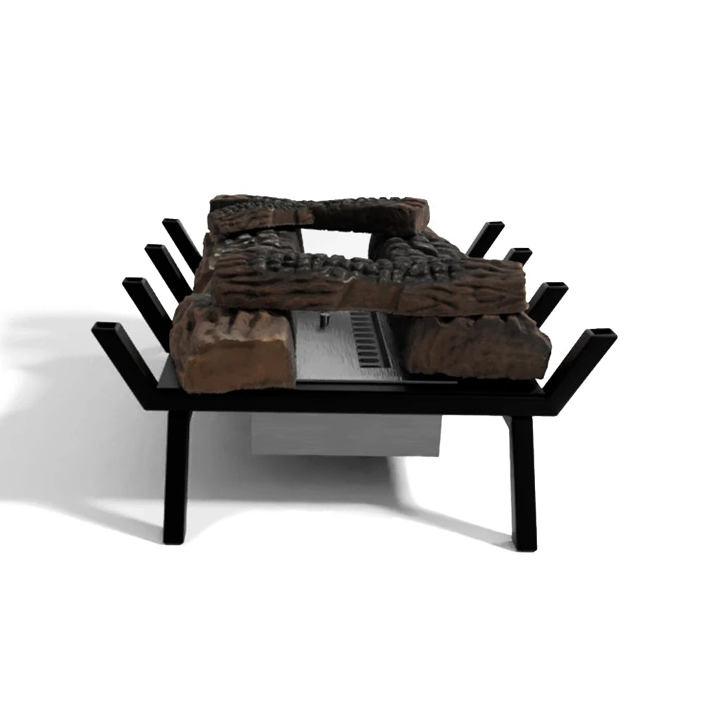 ScandiFlames Grate M 40 cm bioethanol fire grate, overhead view showing the burner tray