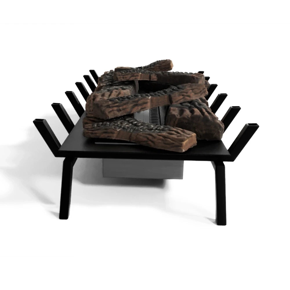 ScandiFlames Grate XL 80 cm bioethanol fire grate, overhead view showing the burner tray