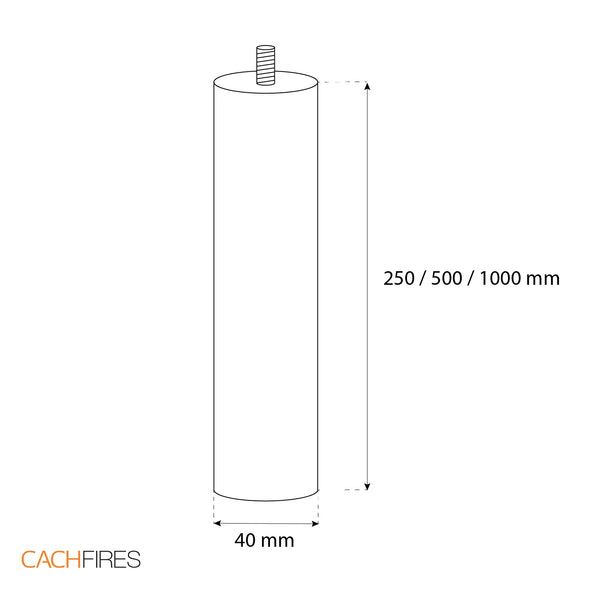 Ceiling Rod 25 cm – Steel