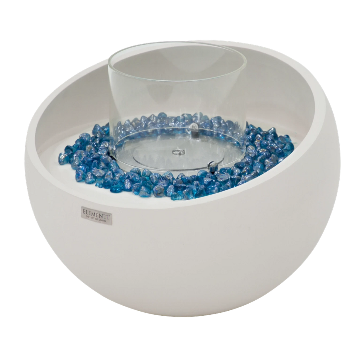 FIRENZE Bioethanol Fire Bowl – Cream White