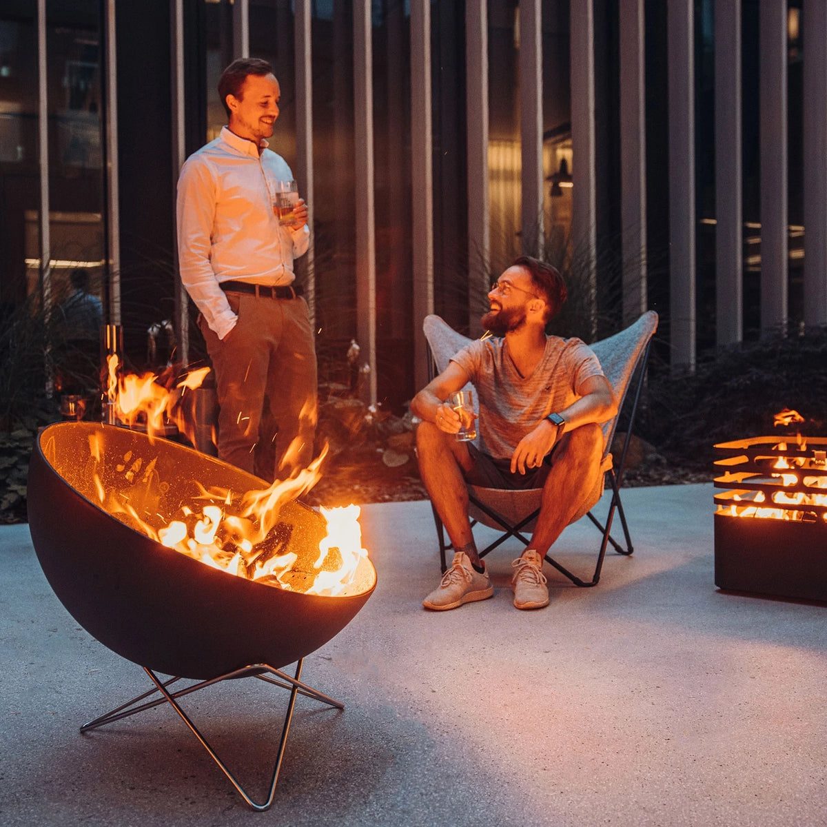 Höfats BOWL 70 Fire Bowl with Star Stand
