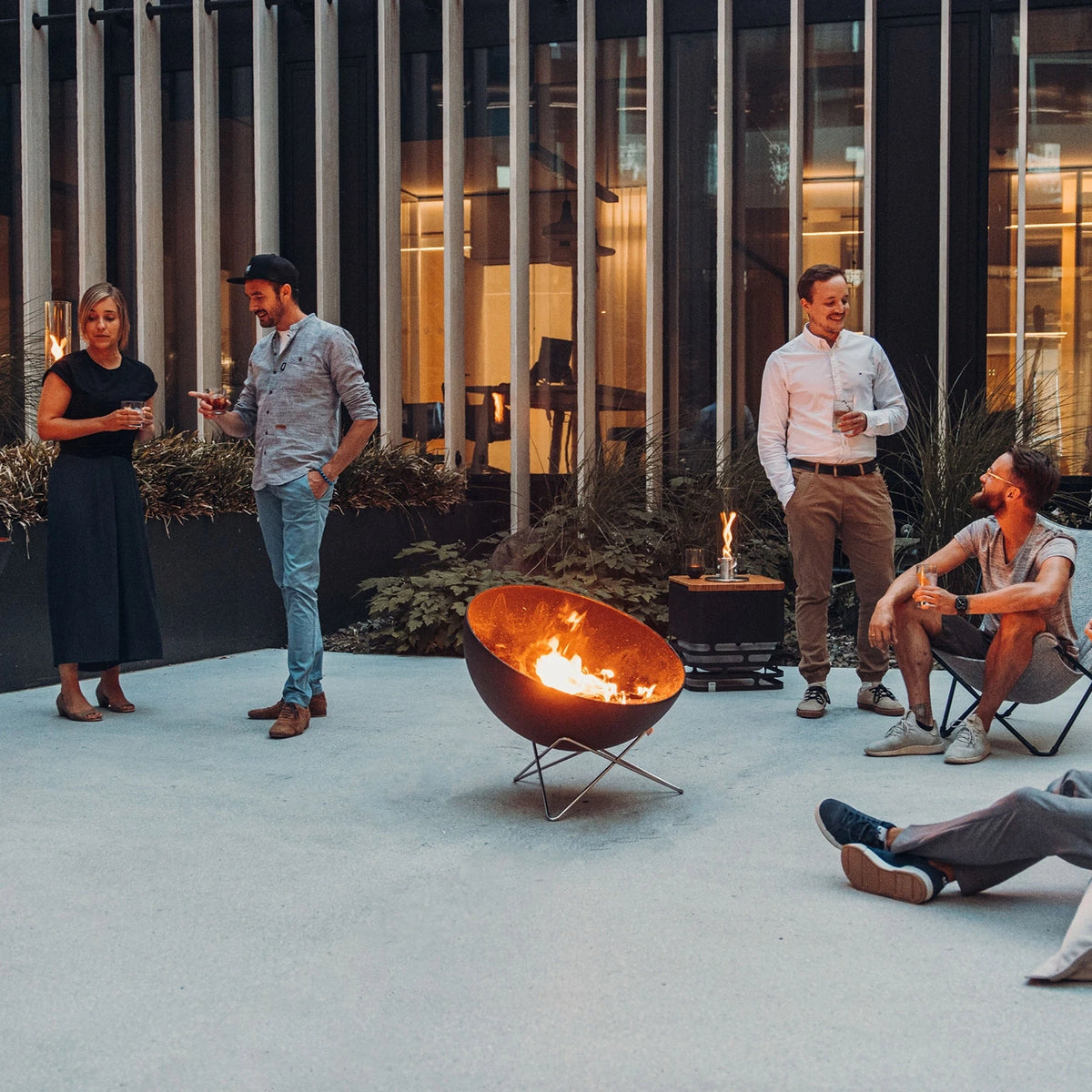 Höfats BOWL 70 Fire Bowl with Star Stand