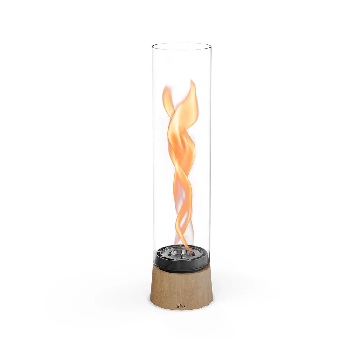 Höfats SPIN Air 1200 - Oak table fireplace with high cylindrical glass