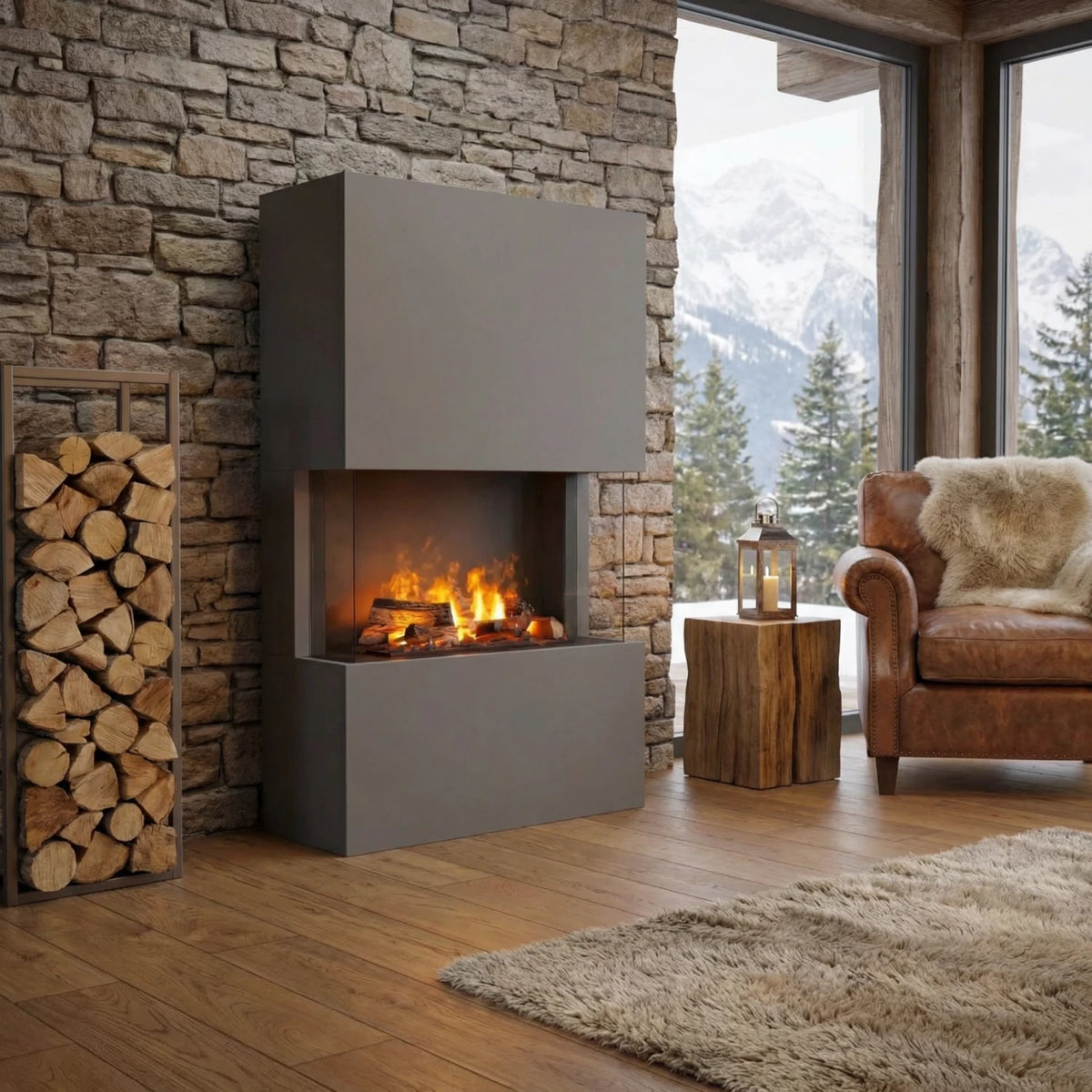 Tucholsky 3-sided Grey - OMC 600 | Freestanding