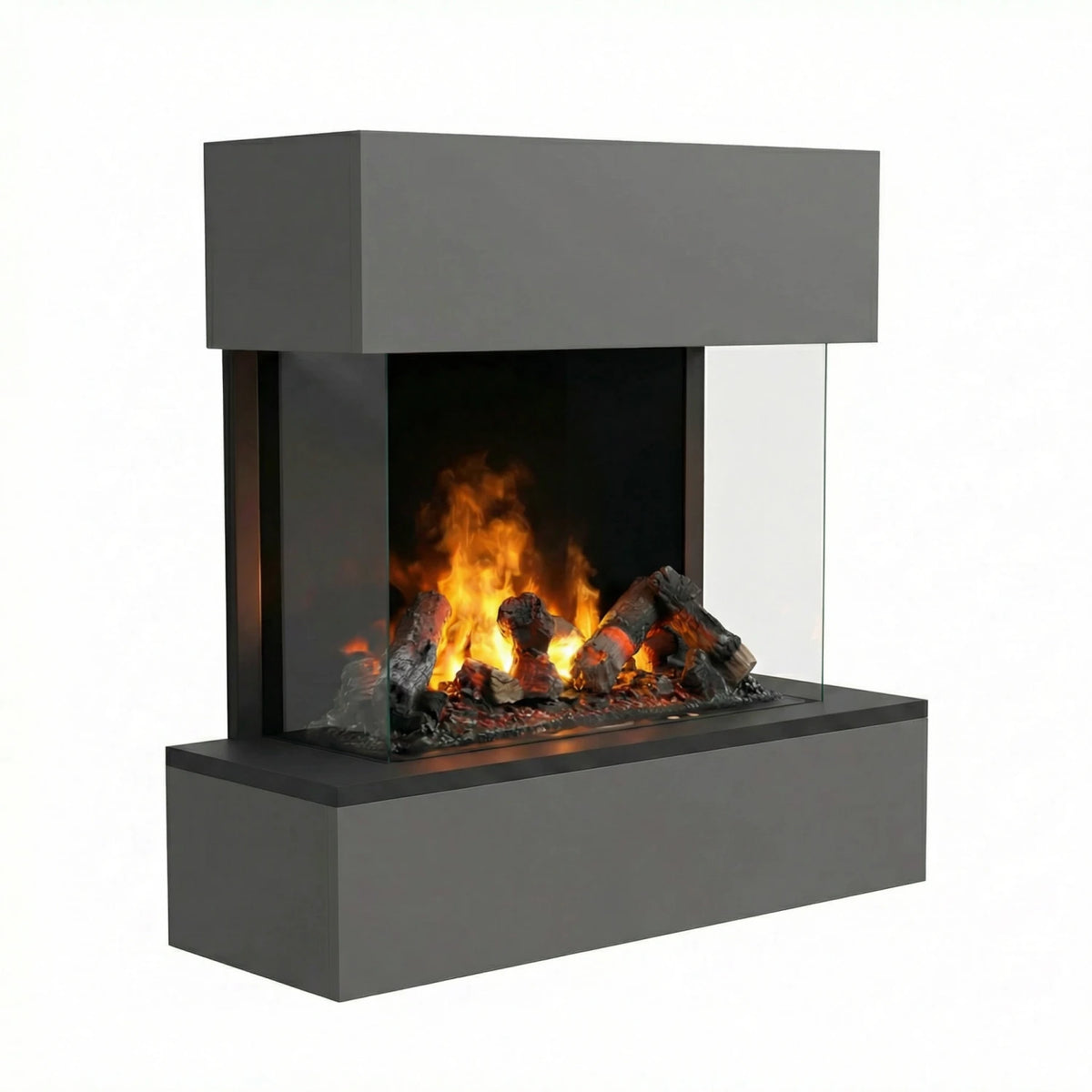 Hölderlin Grey - OMC 600 | Wall-mounted Water Vapour Fireplace