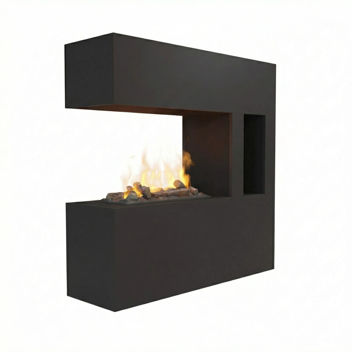 Schiller Pocket Black - OMC 600 | Freestanding Water Vapour Fireplace