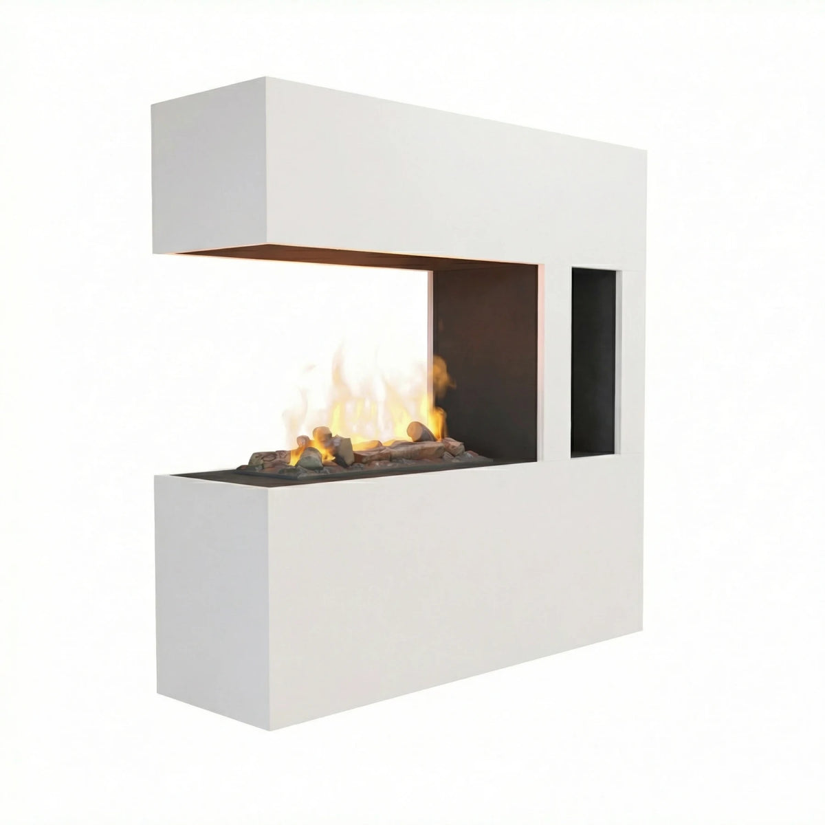 Schiller Pocket White - OMC 600 | Freestanding Water Vapour Fireplace