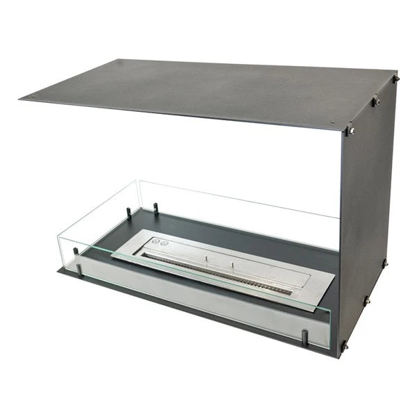 Foco Room Divider 800 - three-sided glass panel detail view
