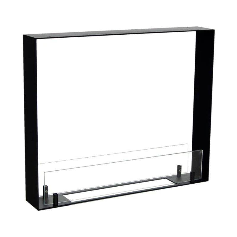 Foco Two 600 Ultra Slim unlit white-background studio shot, see-through frame, front 3/4 angle